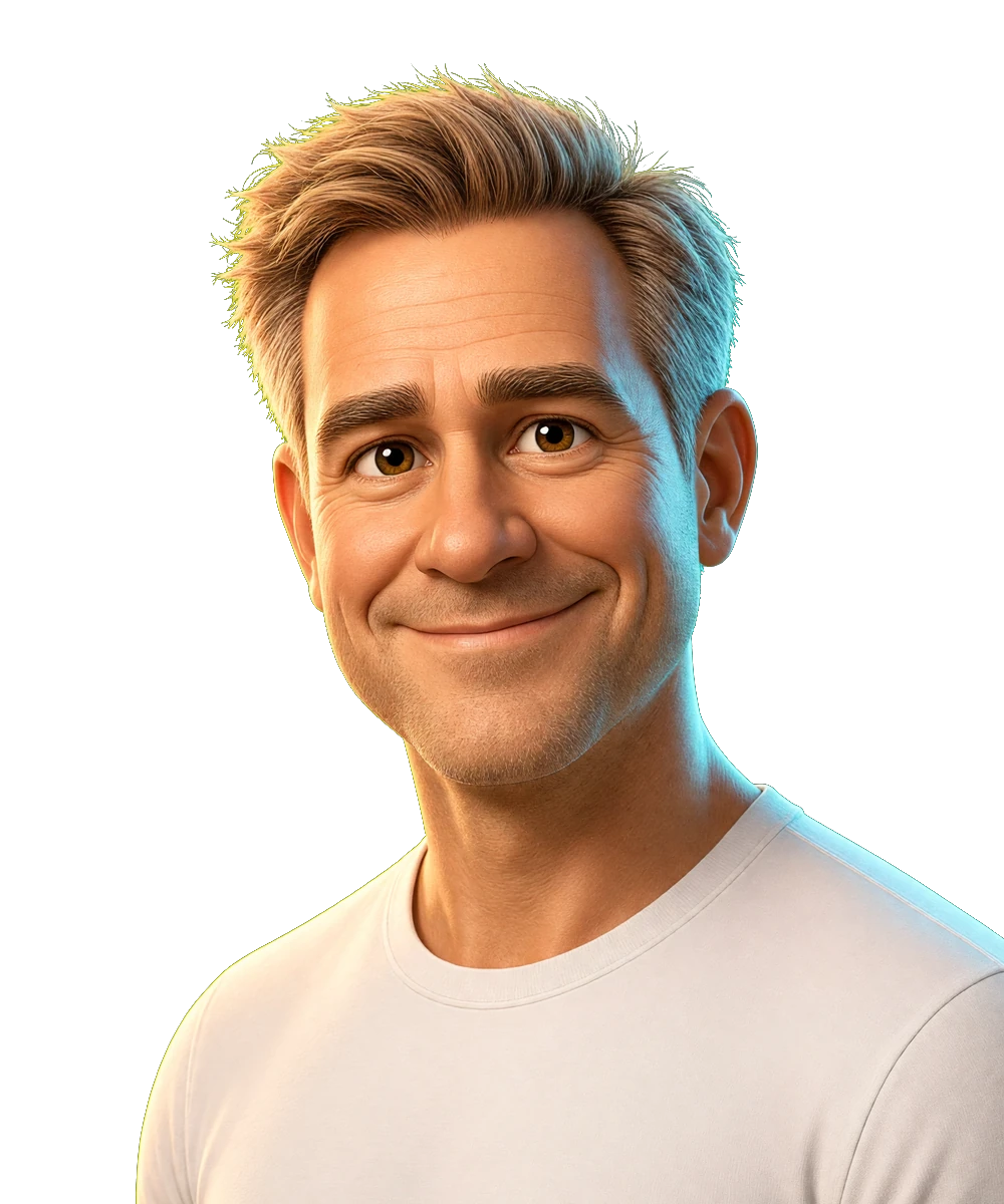 Illustrated portrait for the Dan Martell seat. AI simulation, not a photo.